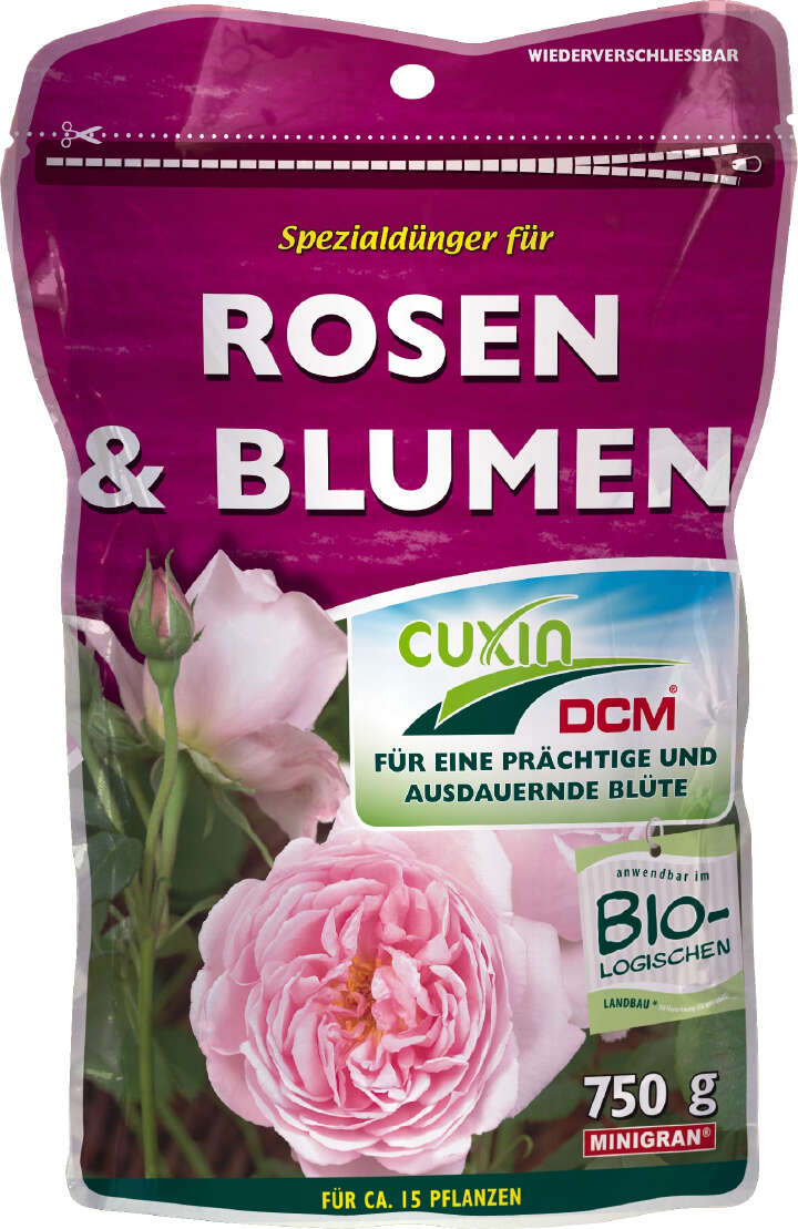 CUXIN Spezialdünger Rosen und Blumen 750 g